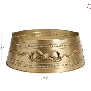 LoveShackFancy Gold Bow Tree Collar